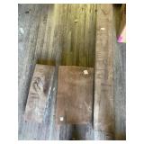 3 Large walnut planks, tallest is 50"