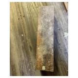 Large exotic wood plank, potentially ebony, hard a