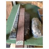 Lot of 5 small pieces of exotic wood: ironwood, eb