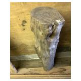 Large trunk segment, highly weathered maple, 33" t