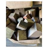 Lot with dozens of what appear to be Koa blocks fo