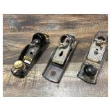 Lot with one whole and two partial stanley planes