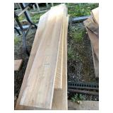 Lot of assorted planks, average length is 56"