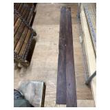 Lot of 2 fine finish (possibly cocobolo) planks 72