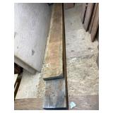 2 Enormous wood weathered beams, longest is 122",