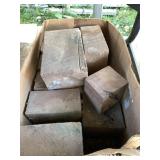 Lot with exotic wood blocks for crafting and turni