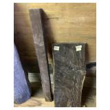 2 Ebony pieces: plank is 22" x 8" x 1", both do ha