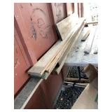 Stack of assorted planks various species, and leng