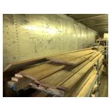 Single shelf lot of mostly rough finish boards, ap
