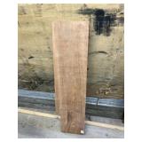 Large partially cut plank of (Teak?)