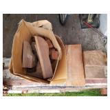 Lot with chunks of wood perfect for crafting and t