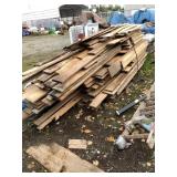 Huge lot of wooden planks