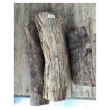 Lot of 3 raw segments of trunk for what we believe