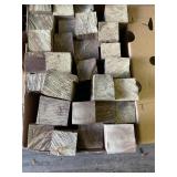 Lot with dozens of what appear to be Koa blocks fo