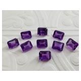 20cts of cut and polished amethyst gemstones