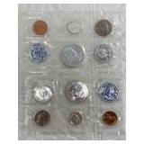 Two 1962 P Unc. Coin sets with silver Franklin, ne