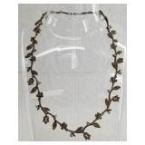 Vintage silver and marcasite necklace comprised of