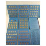Three coin folders partially filled, Jefferson nic