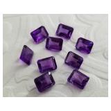 20cts of cut and polished amethyst gemstones
