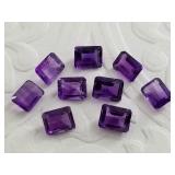 20cts of cut and polished amethyst gemstones