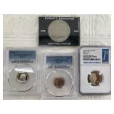 Variety of graded coins all modern US