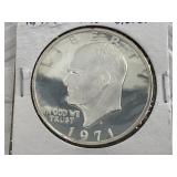 1971 S Silver proof Eisenhower dollar