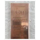 1 Pound bar of 999 fine copper