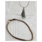 2 Sterling silver necklaces