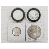Lot of 4 silver coins: 2 Austrian including  1967
