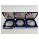 Three 1987 US Constitution silver dollars 2 are SF