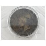 1935 Silver Peace dollar, low grade