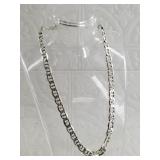 Sterling silver chain, total weight of 33.6 grams