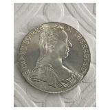 Maria Theresa Thaler type 3 obverse, type C revers