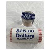 Lot of 2: $25 roll of John Quincey Adams President