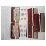 Five 1984 P and D unc. Coin sets in original mint