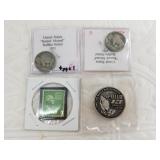 Lot with two 1913 Type I raised mound buffalo nick