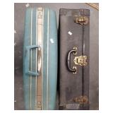 Lot of 2: vintage Samsonite shell suitcase, and 19