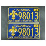 Matched pair of 1966 Alaska Purchase Centennial li