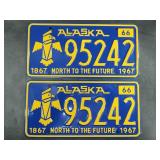 Matched pair of 1966 Alaska Purchase Centennial li