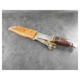 Two Globe Master vintage Japanese made hunting kni