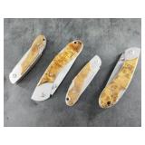 4 Appalachian Trail branded pocket knives