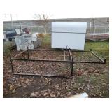 Homemade heavy duty work rack for full size 8ft t.