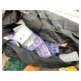 Duffel bag full of fasteners and wiring harnesses,