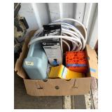 Large lot: 6 gallon portable water tank, length of