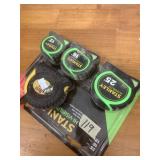 Variety of tape measures, some still on original p