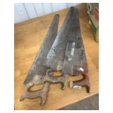 3 Assorted hand saws NO SHIPPING