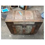 Antique steamer trunk