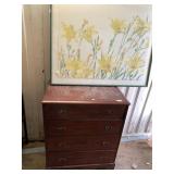 Lot of 2: flip top Queen Anne style secretary desk