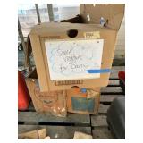 Lot with 2 gasoline wood crates box full of shop b