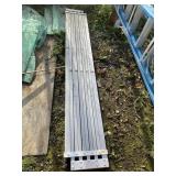Aluminum extending scaffolding portion 250 pound m